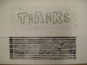 sample images for thanks and wonder
