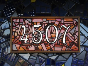 4507 tile project with house numbers