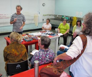 Michael Brennand-Wood in class