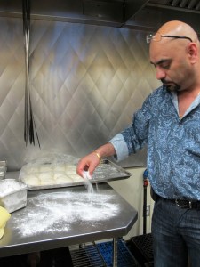 ready to shape the naan bread