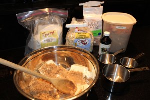 ingredients for oatmeal shortbread