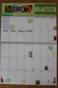 March calendar page