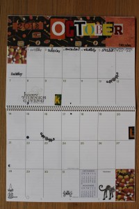 October calendar page