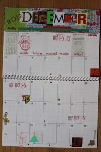 December calendar page