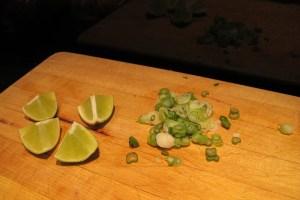 blog food lime and green onions for finishing the soup