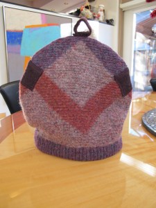 front of tea cozy