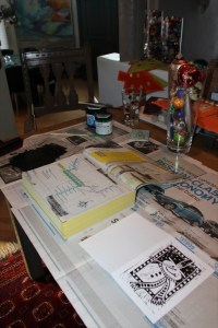 printing snowman card