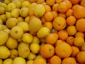 lemons and oranges