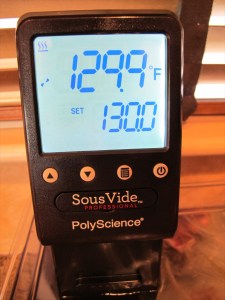 control unit on sous vide machine controls set