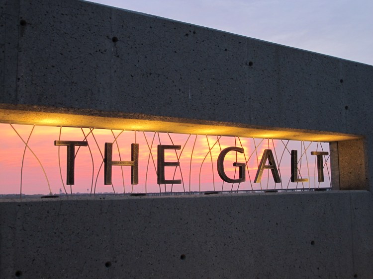 museum sign at sunset museum sign at sunset