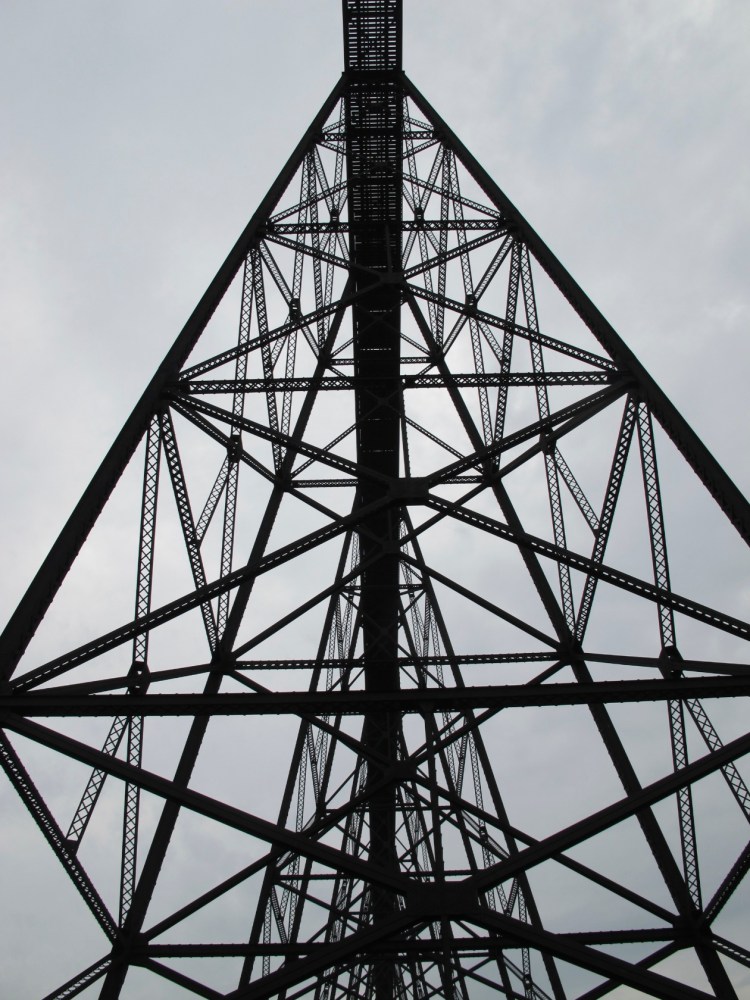 looking up at bridge looking up at bridge
