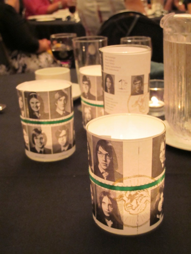 stamp on candle holders