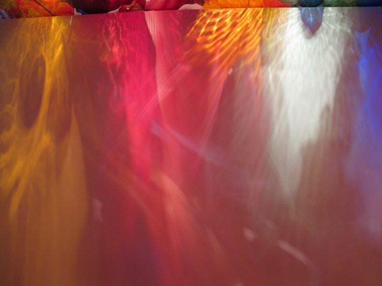 colored light on walls