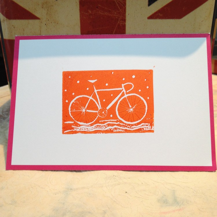 bicycle notecard