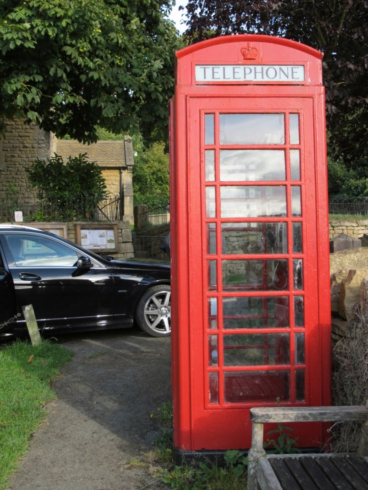 British telephone booth