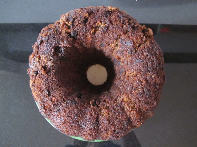 top view of cake