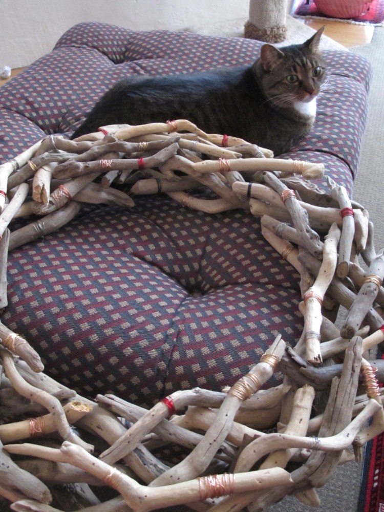 Kush helping with wreath