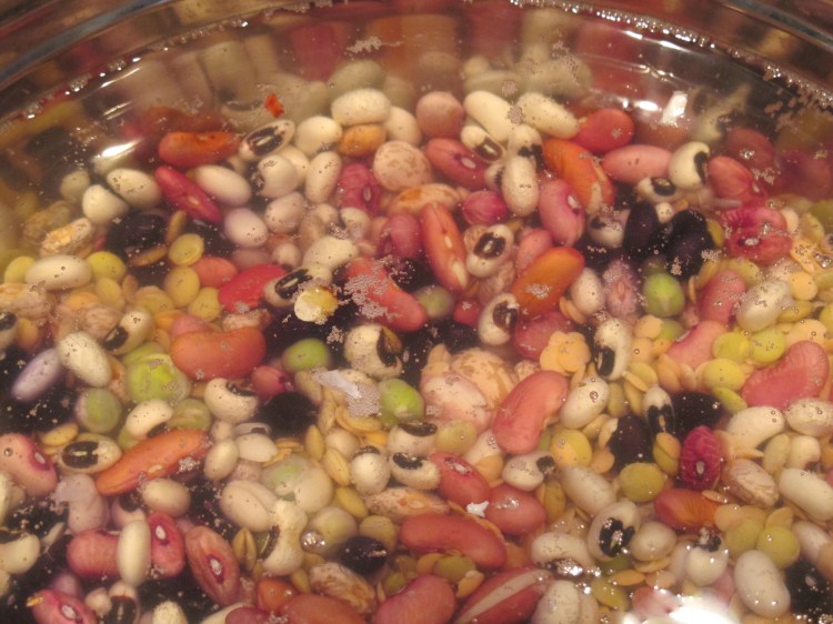 beans soaking