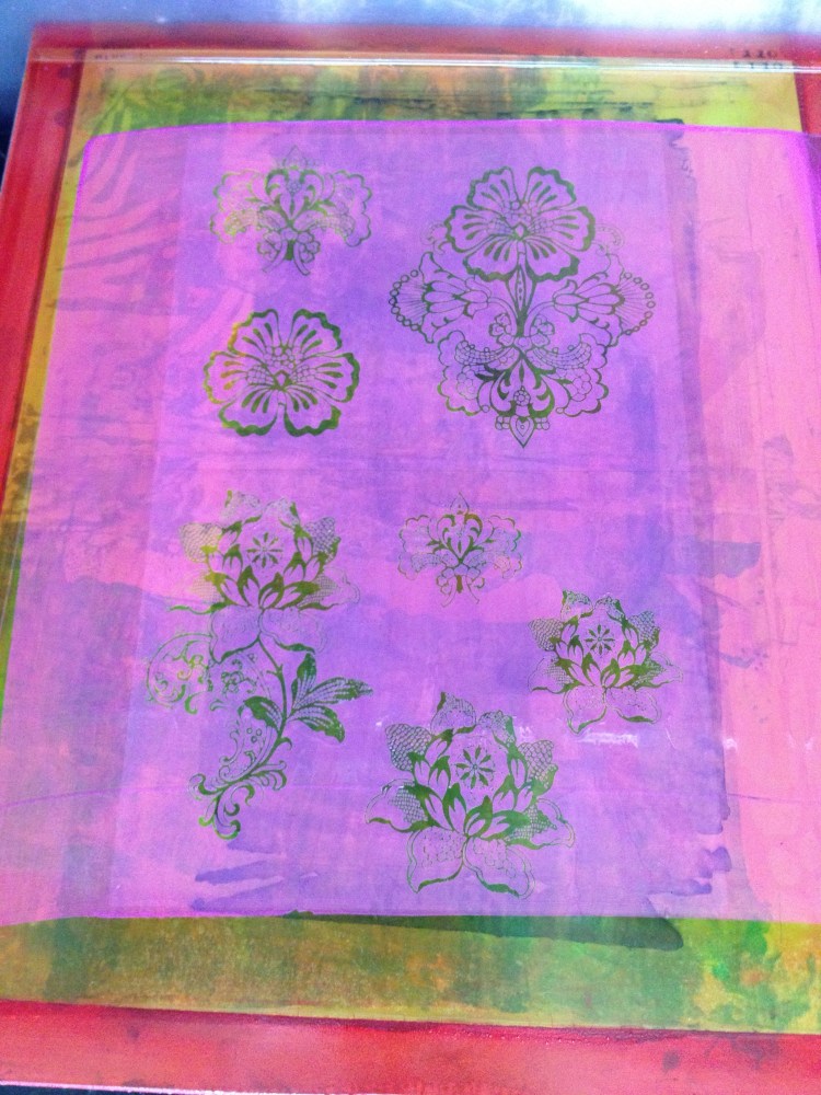 screen with emulsion