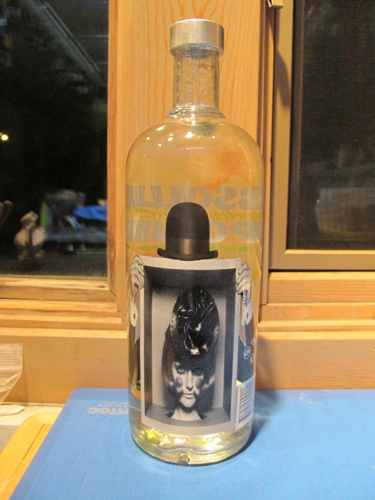 Absolut Exposure - back of bottle