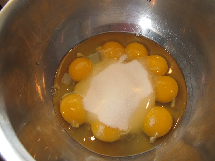eggs and sugar