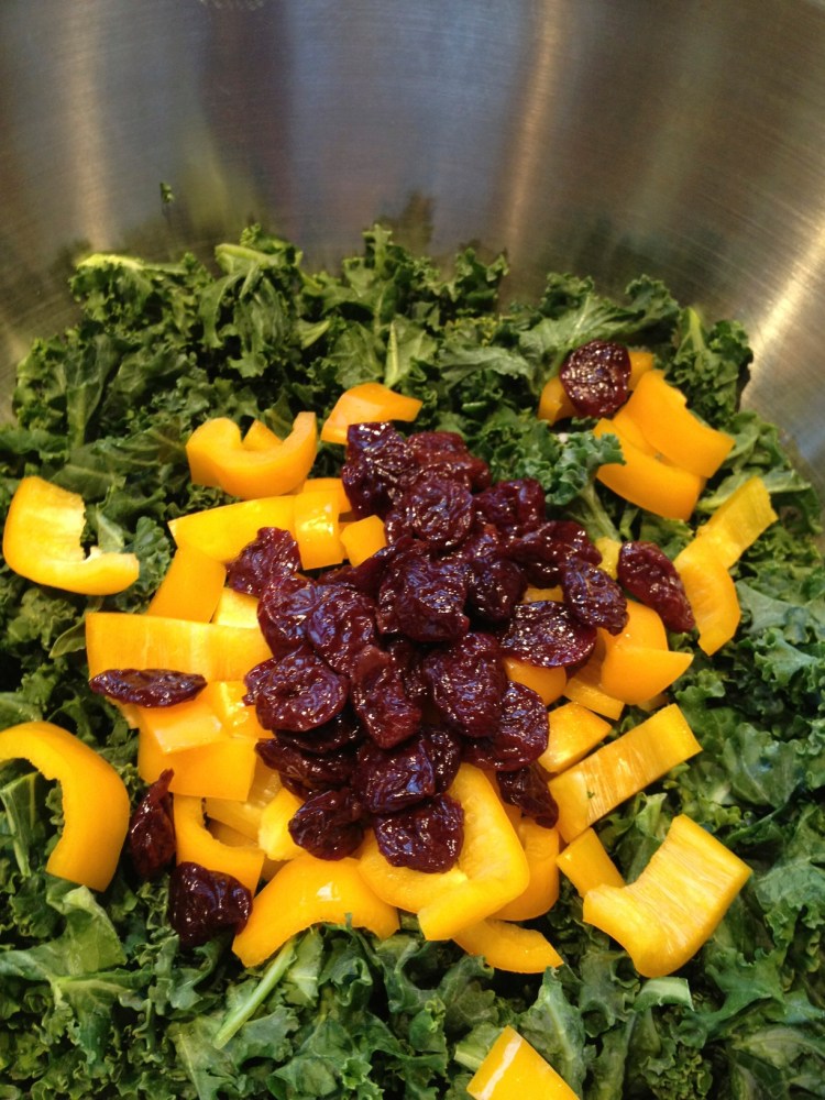 peppers and cherries added