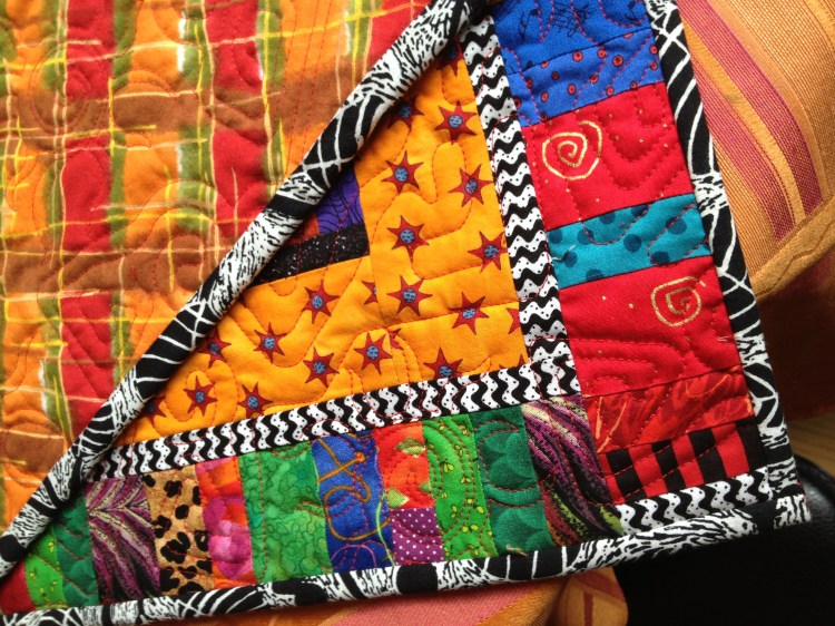 back and front of quilt