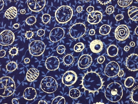 patterned screen printed fabric