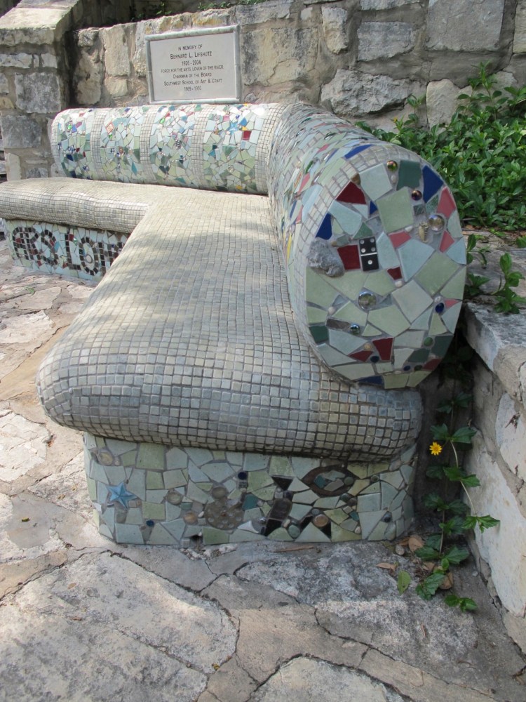mosaic bench