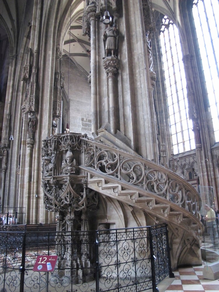 stairs and pulpit