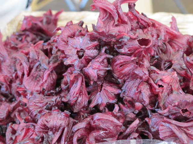 hibiscus flowers, Naschmarkt, Vienna