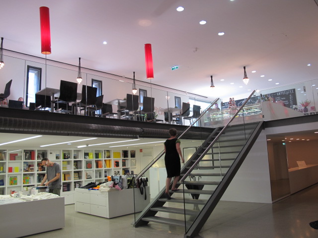 gift shop and restaurant, MUMOK, Vienna, Austria