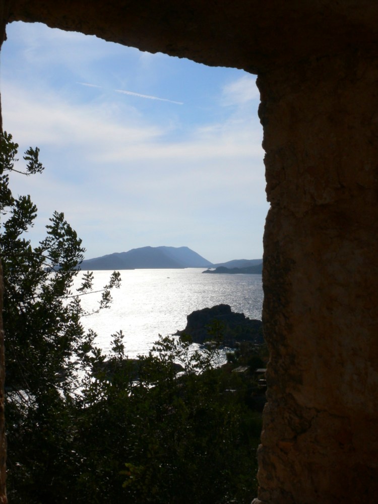 window view of the Mediterranean