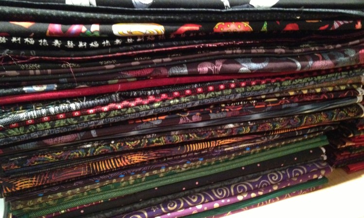 dark colored fabrics