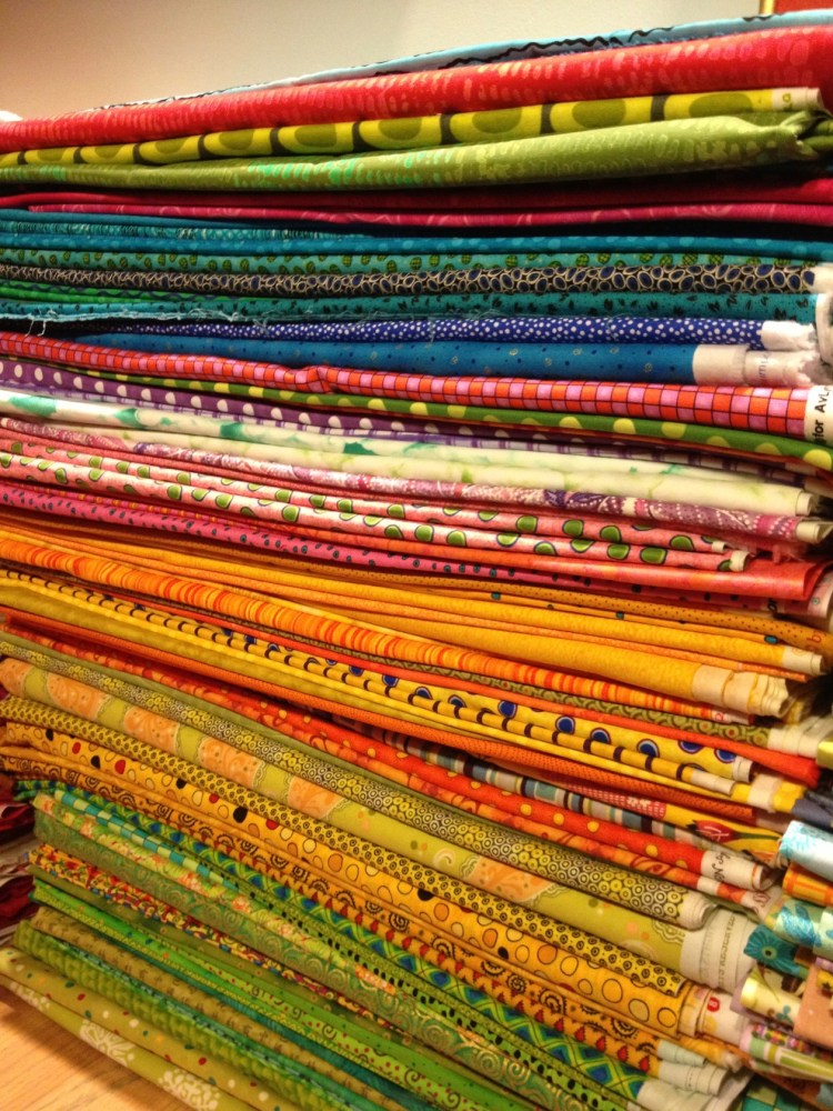 light colored fabrics