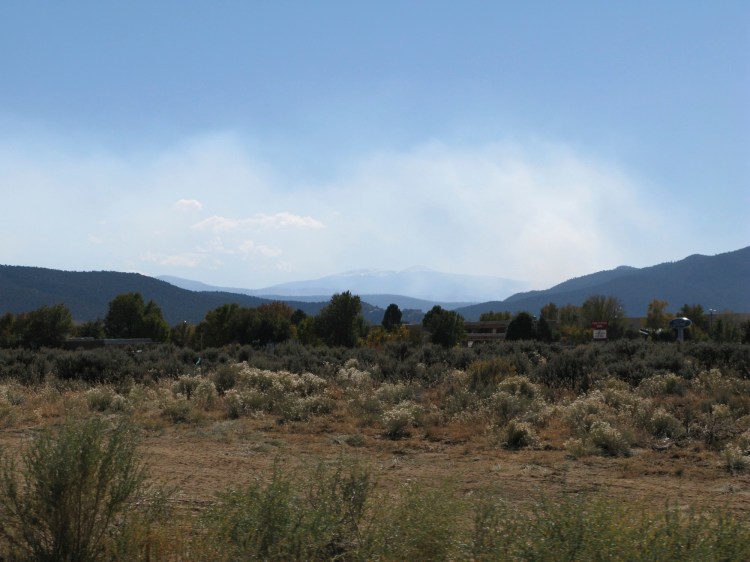 smoke in the distance