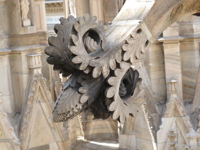 carved buttress detail