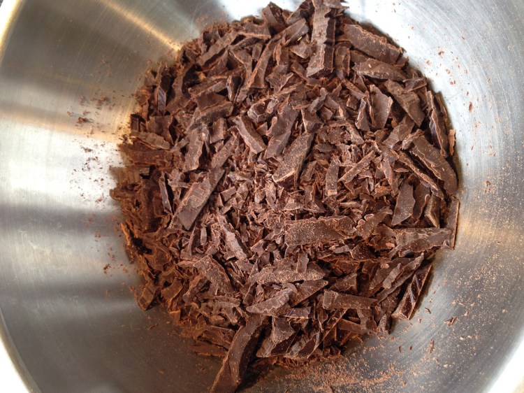 chopped chocolate