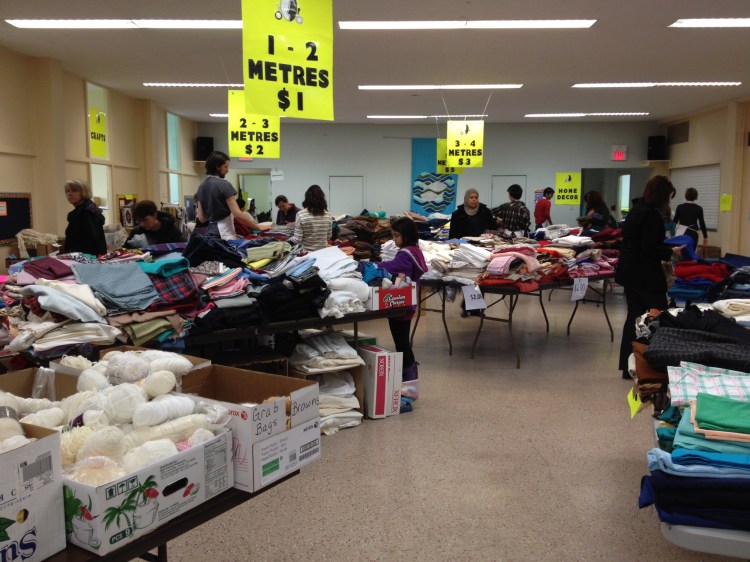 fabric room winding down