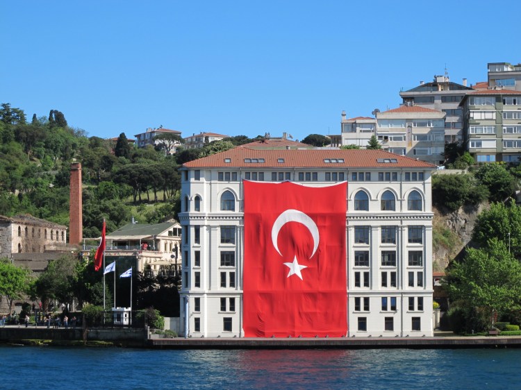 large Turkish flag