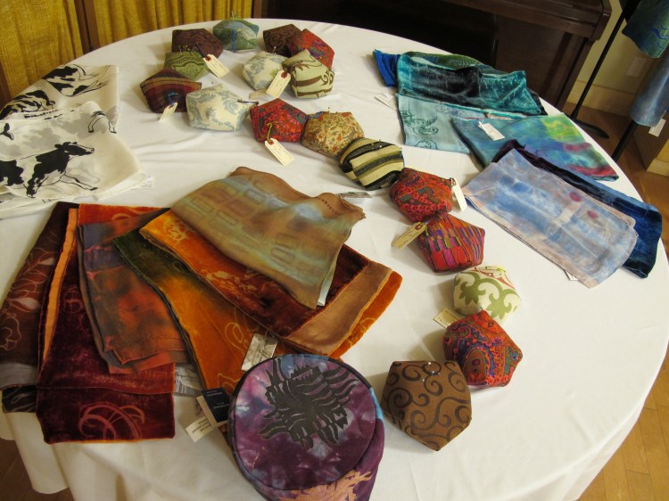 scarves and pin cushions