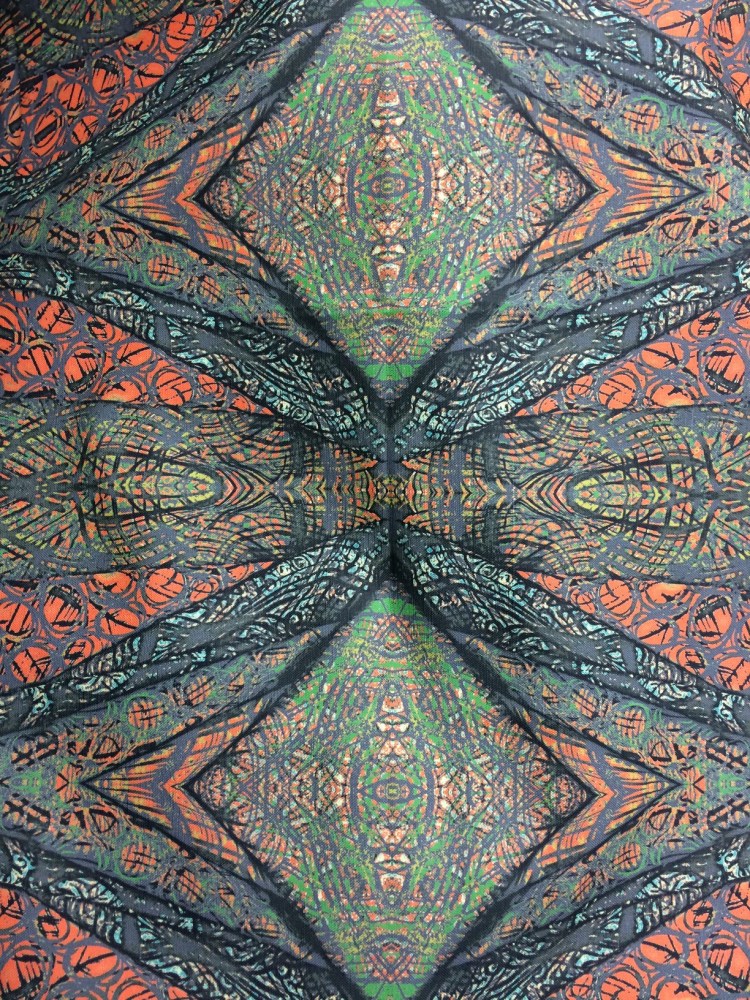 silk screened fabrics pattern
