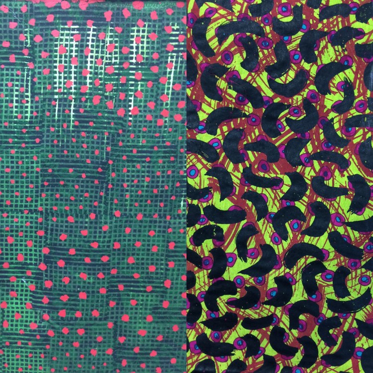 2 double screened fabrics