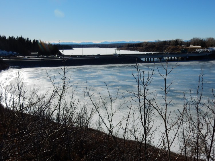 reservoir and mountain view